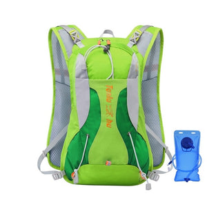Waterproof Camping running Backpack +1L Water Bag