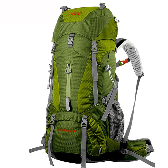 Outdoor Climbing Rucksack 65L  External Frame Mountaineering Waterproof Backpack