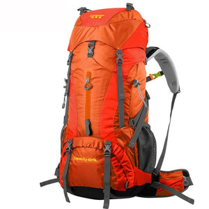 Outdoor Climbing Rucksack 65L  External Frame Mountaineering Waterproof Backpack