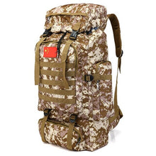 Load image into Gallery viewer, 70L Camouflage Army Tactical Backpack